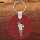 Porte-clés Mon entraîneur de golf préféré (Recto)