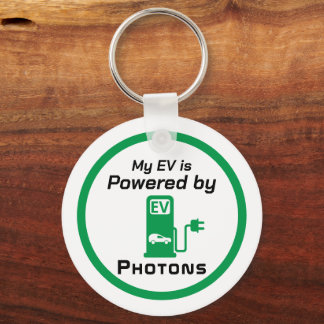 Porte-clés Mon EV est alimenté par Porte - clé Photons