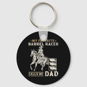 Porte-clés Mon Favori Barrel Racer M'Appelle Papa I Horse Rid