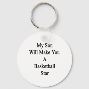 Porte-clés Mon Fils Vous Fera Une Étoile De Basket