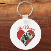 Porte-clés Mon foie Dalmatien Valentine (Verso)