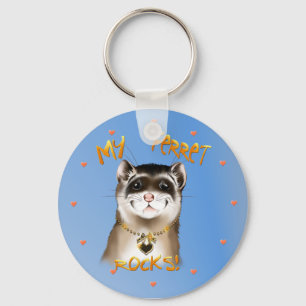 Porte-clés Mon furet bascule le porte - clé