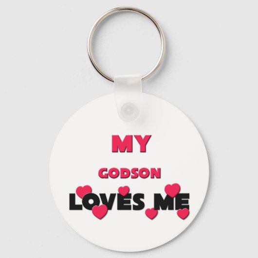 Porte-clés Mon Godson m'aime (Recto)