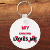 Porte-clés Mon Godson m'aime (Recto)