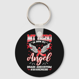 Porte-clés Mon Héros Est Maintenant Mon Ange Cerveau Aneurysm