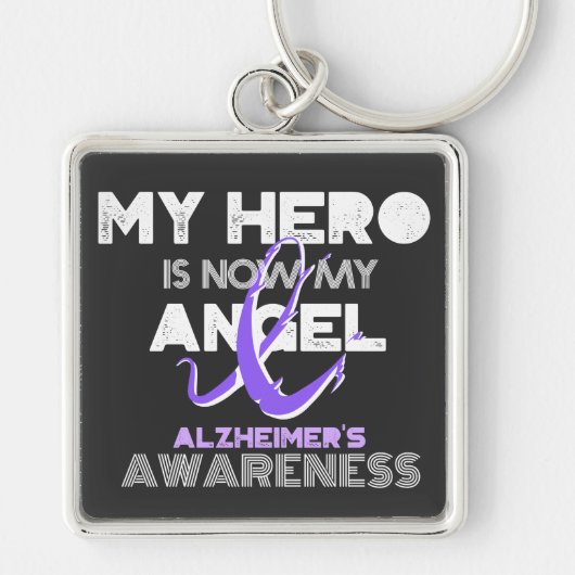 Porte-clés Mon héros est maintenant mon ange - Sensibilisatio (Devant)