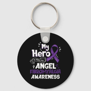 Porte-clés Mon Héros Est Maintenant Mon Angel Fibromyalgie Se