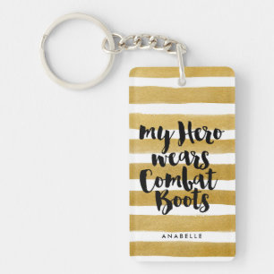 Porte-clés Mon héros porte des bottes de combat