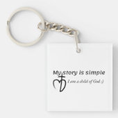 Porte-clés Mon histoire est simple (Devant)
