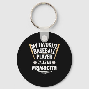 Porte-clés Mon Joueur De Baseball Préféré M'Appelle Mamacita