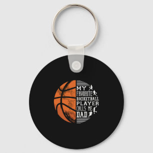 Porte-clés Mon Joueur De Basket Favori M'appelle Papa Basket