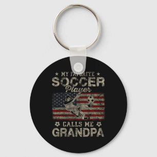 Porte-clés Mon Joueur De Football Favori M'appelle Grand-père