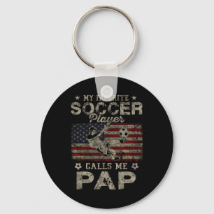 Porte-clés Mon Joueur De Football Favori M'appelle Pap Drapea