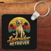 Porte-clés Mon Labrador Retriever (Verso)
