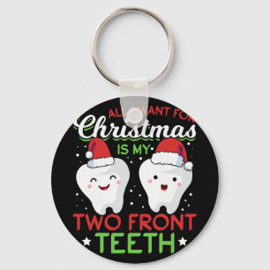 Porte-clés Mon Noël à deux dents de devant