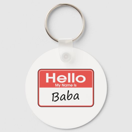Porte-clés Mon nom est Baba (Recto)