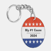 Porte-clés Mon numéro d'élection 2024 (Devant gauche)