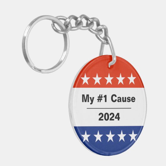 Porte-clés Mon numéro d'élection 2024 (Devant gauche)