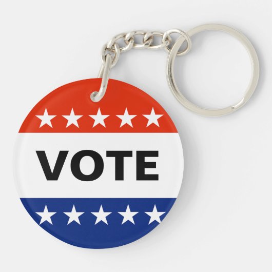 Porte-clés Mon numéro d'élection 2024 (Dos)