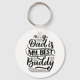 Porte-clés Mon papa est mon meilleur ami Cadeau de fête des p