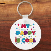 Porte-clés Mon papa est un tee-shirt et un cadeau Cool (Recto)