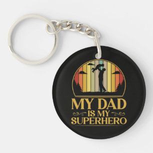 Porte-clés Mon père est mon super héros