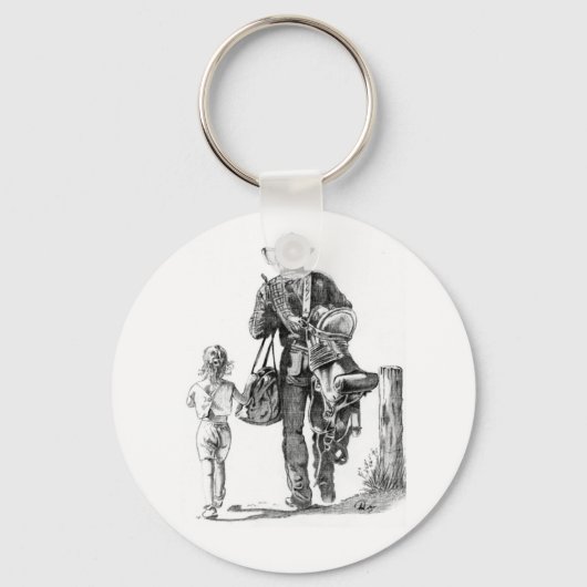Porte-clés Mon père est un garçon (Recto)