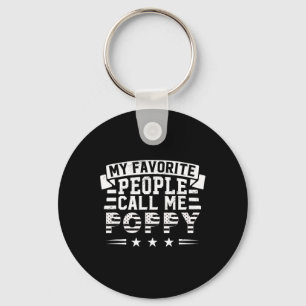 Porte-clés Mon peuple favori me traite Poppy Funny Père's Da