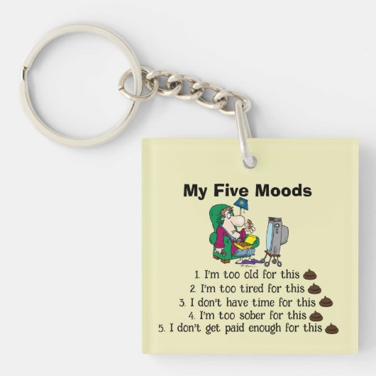 Porte-clés Mon Porte - clé des Cinq Moods (Devant)