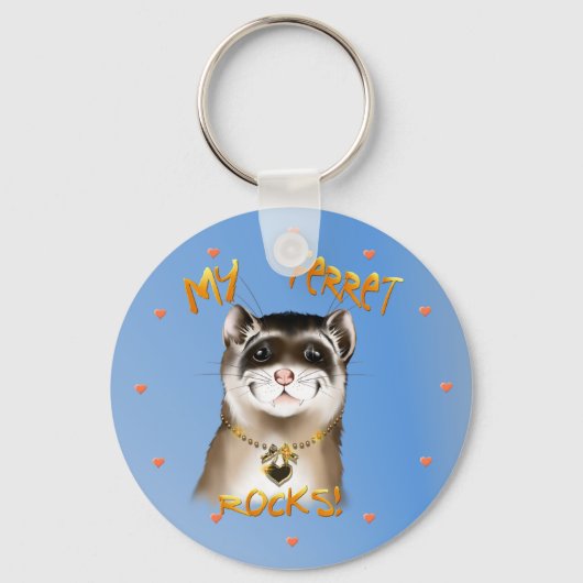 Porte-clés Mon Porte - clé Ferret Rocks (Recto)