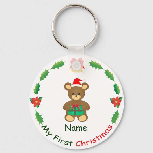 Porte-clés Mon premier Noël (Recto)