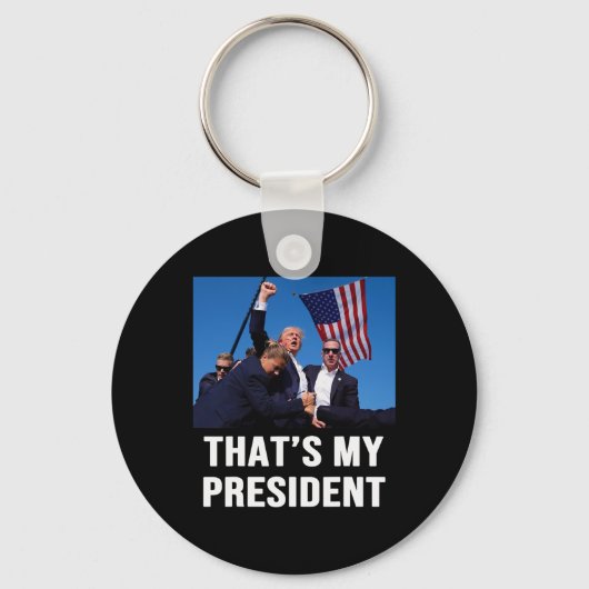 Porte-clés Mon président Trump 2024 (Recto)