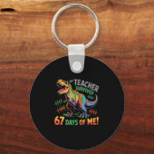 Porte-clés Mon professeur a survécu 67 jours d'école 67 Meme (Recto)