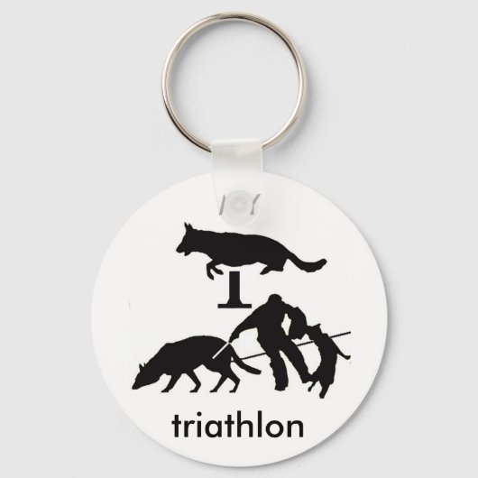 Porte-clés Mon triathlon (Recto)