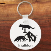 Porte-clés Mon triathlon (Recto)