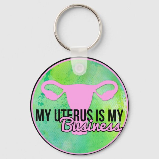 Porte-clés Mon utérus est mon métier (Recto)