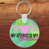 Porte-clés Mon utérus est mon métier (Recto)