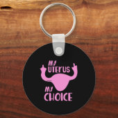 Porte-clés Mon utérus mon choix (Recto)