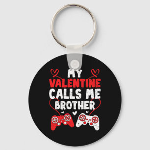 Porte-clés Mon Valentin m'appelle Frère Gamer Frère Valentine