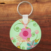 Porte-clés Mon XOXO Little Princess Floral Art Design d'impre (Recto)