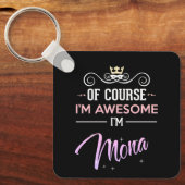 Porte-clés Mona Bien sûr que je suis génial (Recto)