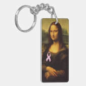 Porte-clés Mona Lisa Au Ruban Rose (Devant gauche)