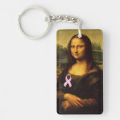 Porte-clés Mona Lisa Au Ruban Rose (Devant)
