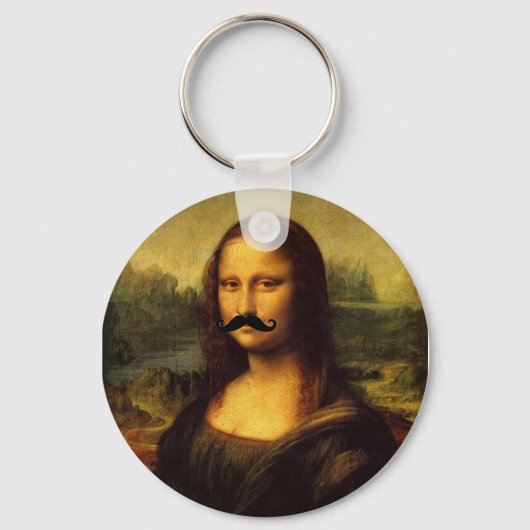 Porte-clés Mona Lisa Avec Moustache (Recto)
