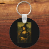 Porte-clés Mona Lisa sorcière Halloween  (Recto)