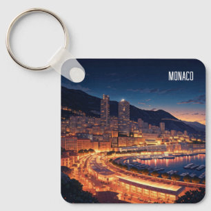 Porte-clés Monaco Monte Carlo la nuit