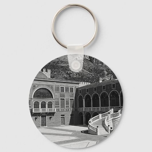 Porte-clés Monaco palace courtyard (Recto)