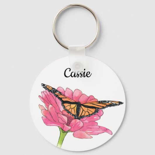 Porte-clés Monarch et Zinnia Porte - clé (Recto)