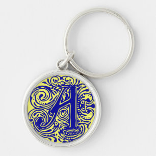 Porte-clés Monarchia bleu "A"