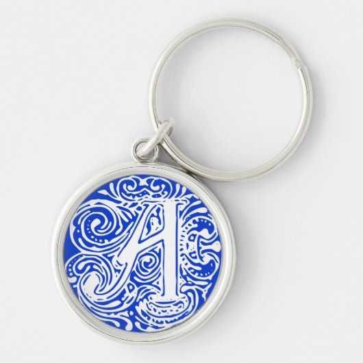 Porte-clés Monarchia White Letter "A" (Devant)